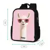 Lama - Wit - Zonnebril - Wimpers Rugzak - Zwart middel -productfoto_formaten