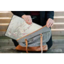 Kersen - Bloesem - Groen laptophoes neopreen klein -tas