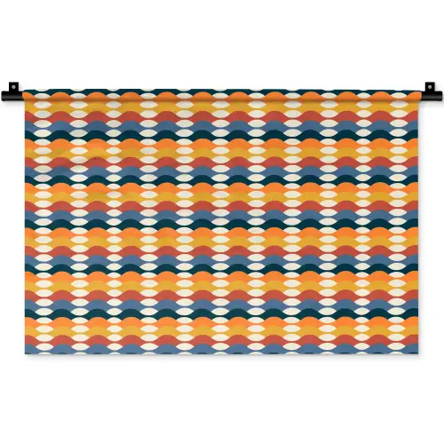 Retro - Disco - Golven Wandkleed katoen klein 269 -zz3d