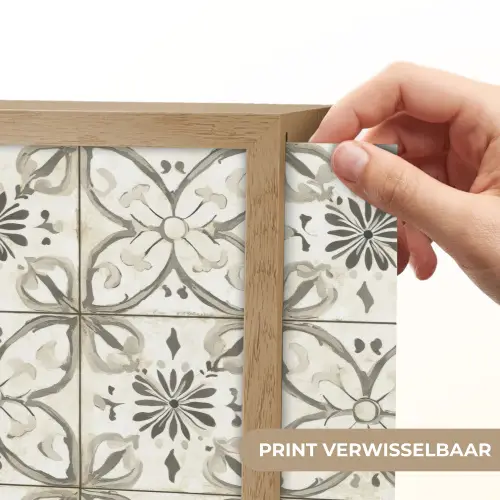 Antiek - Tegel - Beige Light Box met batterij (Wandlamp) middel 907 -USP_websiteprintNL