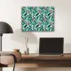 Panterprint - Bladeren - Jungle aluminium wit klein -sfeer5