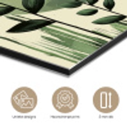 Abstract - Natuur - Kunst - Zon - Modern aluminium wit klein -closeup_NL