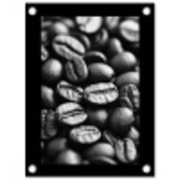 Koffiebonen - Zwart - Vintage tuinposter los doek klein -3d