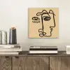Overlappende profielen - Lichtbruin - Zwart aluminium wit klein -sfeer1