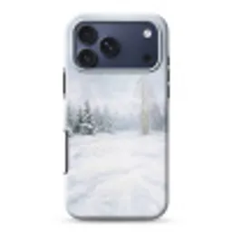 Bospad - Dennen - Sneeuw - Winter - Rustgevend Toughcase MagSafe Apple iPhone 17 Pro Max klein -3d
