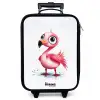 Roze flamingo in het water Kinderkoffer - Zwart klein -zzz_website3d