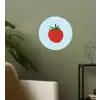 Rood - Tomaat - Groente Wandcirkel behangsticker klein -sfeer2
