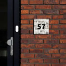 Vierkant - Natuurstenen - Traditioneel Naambord Vierkant klein -sfeer1-XS