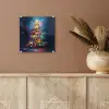Kerstboom - Kerst - Abstract - Kleurrijk plexiglas 5mm klein -sfeer5