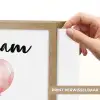 Draak - Baby dier - Roze ballon Light Box met batterij (Wandlamp kind) middel -USP_websiteprintNL