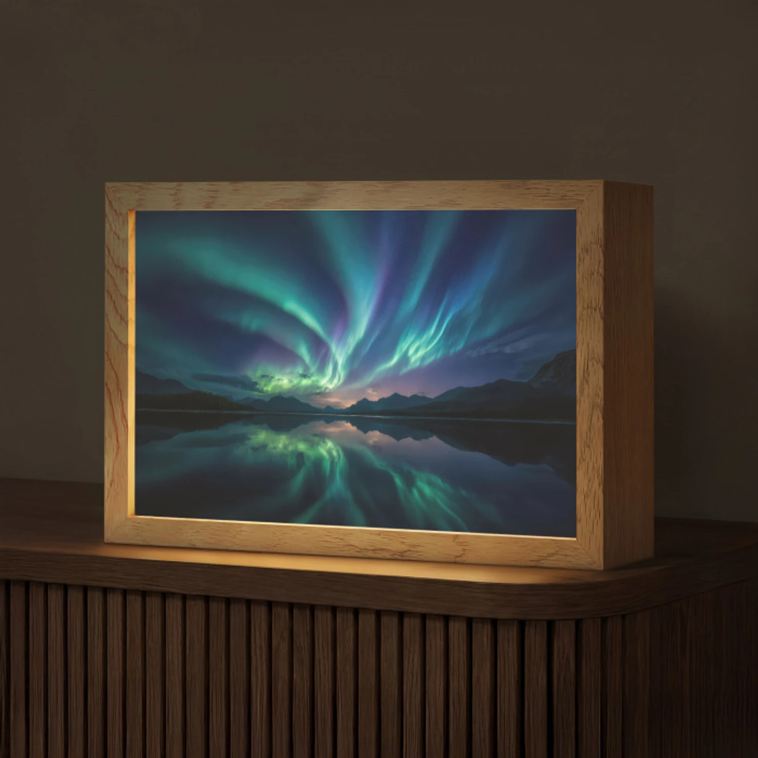 Noorderlicht - Kleurrijk - Bergmeer Light Box met kabel (Tafellamp) klein -z3d_website