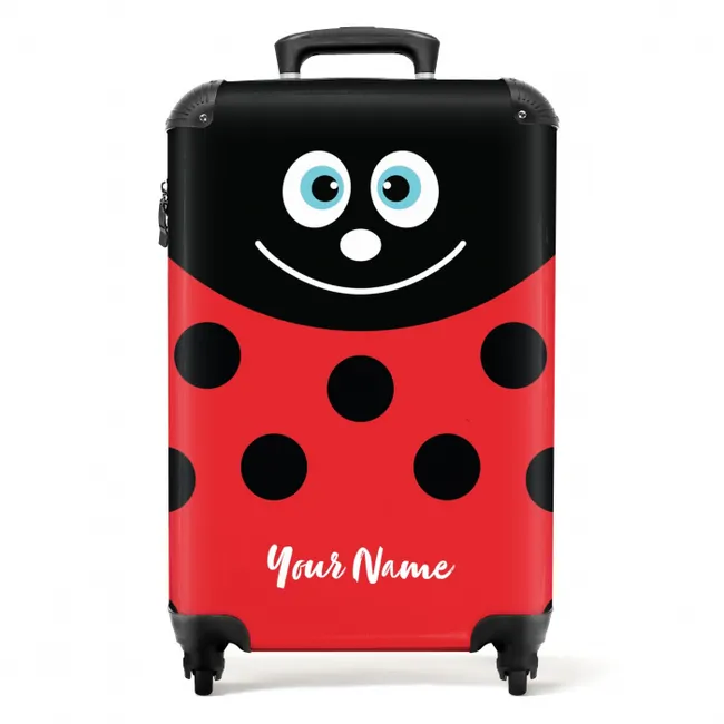 Suitcase with name – Lilly ladybug