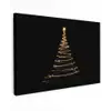 Magisch - Kerstboom - Lichtspiralen - Zwart canvas 2cm klein -z3d