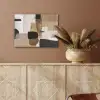 Vlakken - Abstract - Zwart - Strepen PET vilt klein -sfeer4