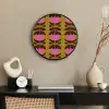 Abstract - Bloemen - Roze Fotolijst rond zonder passe partout klein 856 -sfeer1