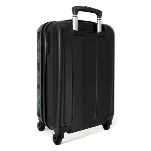 Meisje met hartvormige ballon in graffiti stijl NBS - Handbagage koffer - Unisex middel -achterkant