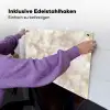 Zandkleurig - Marmer - Natuursteen Inductie beschemer met haakjes klein 777 -ky-ophangen-de