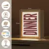 Eten - Decoratie - Rood - Vintage Light Box met kabel (Wandlamp) klein -USP_websiteoverzichtNL