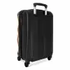 Abstract - Kastanjebruine line-art NBS - Handbagage koffer - Kinderen Unisex middel -achterkant