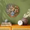Neutral - Bloemen - Boeket - Vaas Wandcirkel Organisch Forex 3mm klein -sfeer2