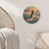 Adelaar - Wolken - Zon Akoestische PET Vilt - Rond klein -sfeer4