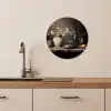 Stilte van het verleden KitchenYeah - Keuken - Wandcirkel Forex klein -sfeer3