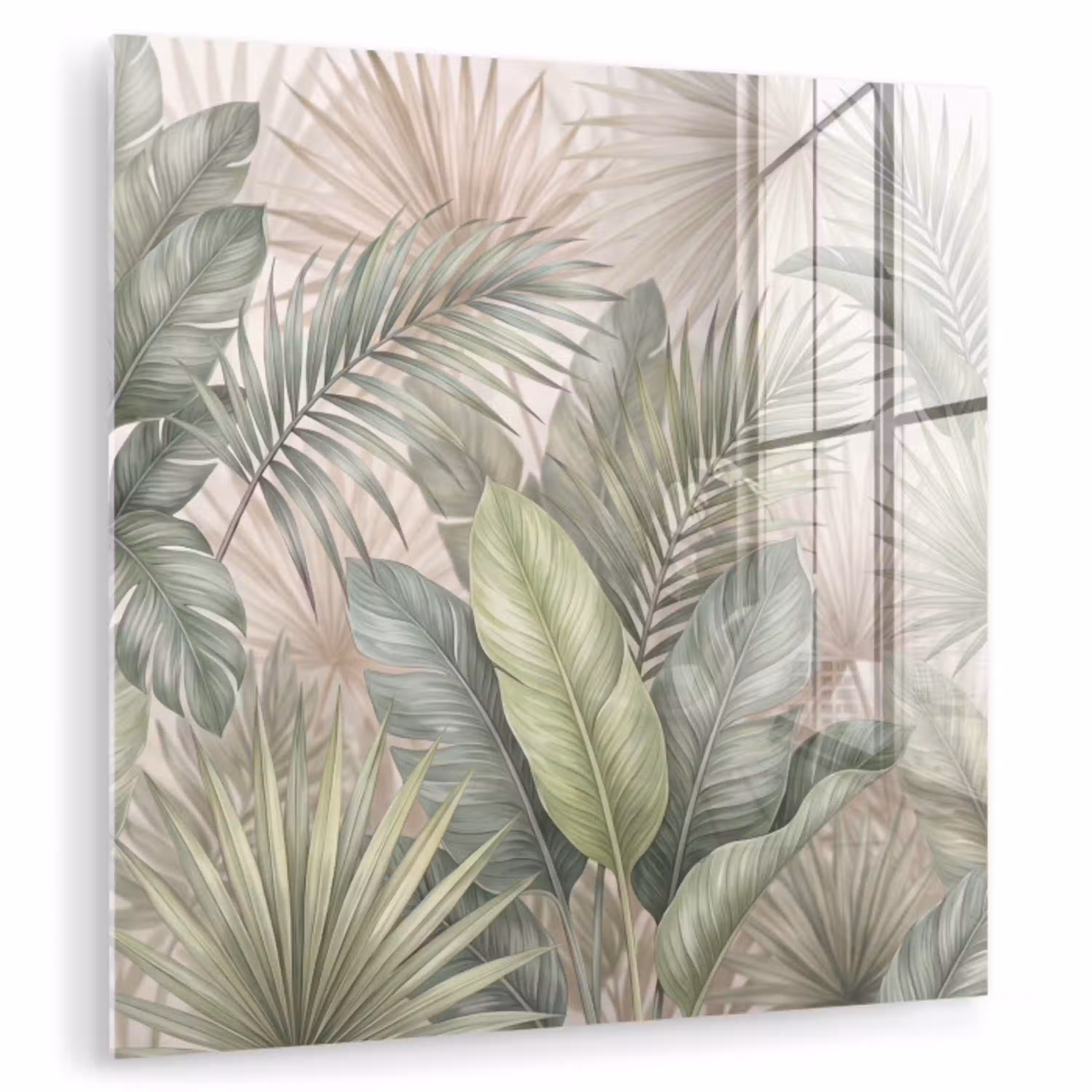 Planten - Tropisch - Bladeren - Groen - Natuur plexiglas 5mm klein -zzzproduct_nieuw