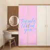 Tequila texted you - Roze - Blauw deurposter klein -sfeer3