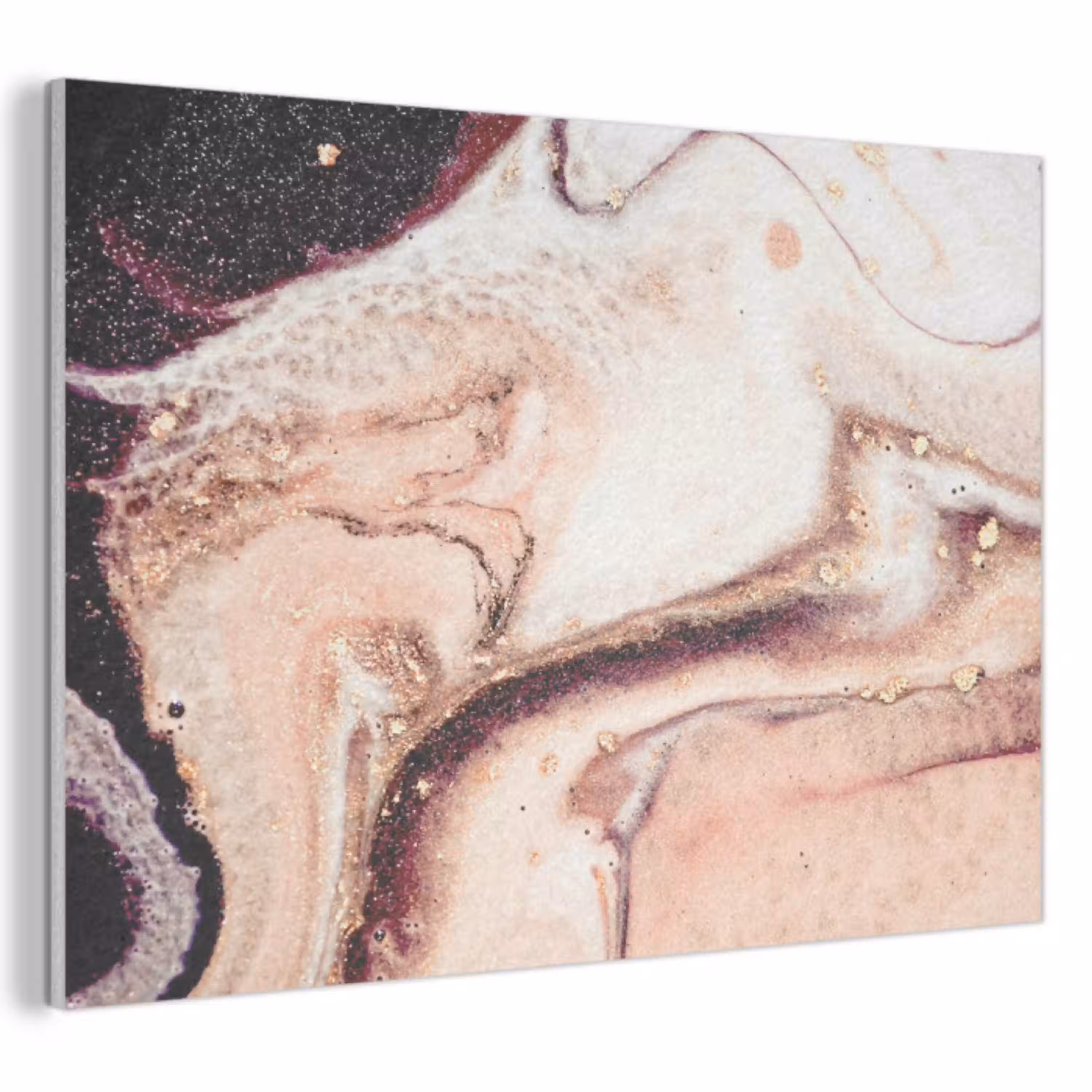 Steen - Marmer - Edelsteen - Abstract - Natuur - Roze PET vilt klein -3d