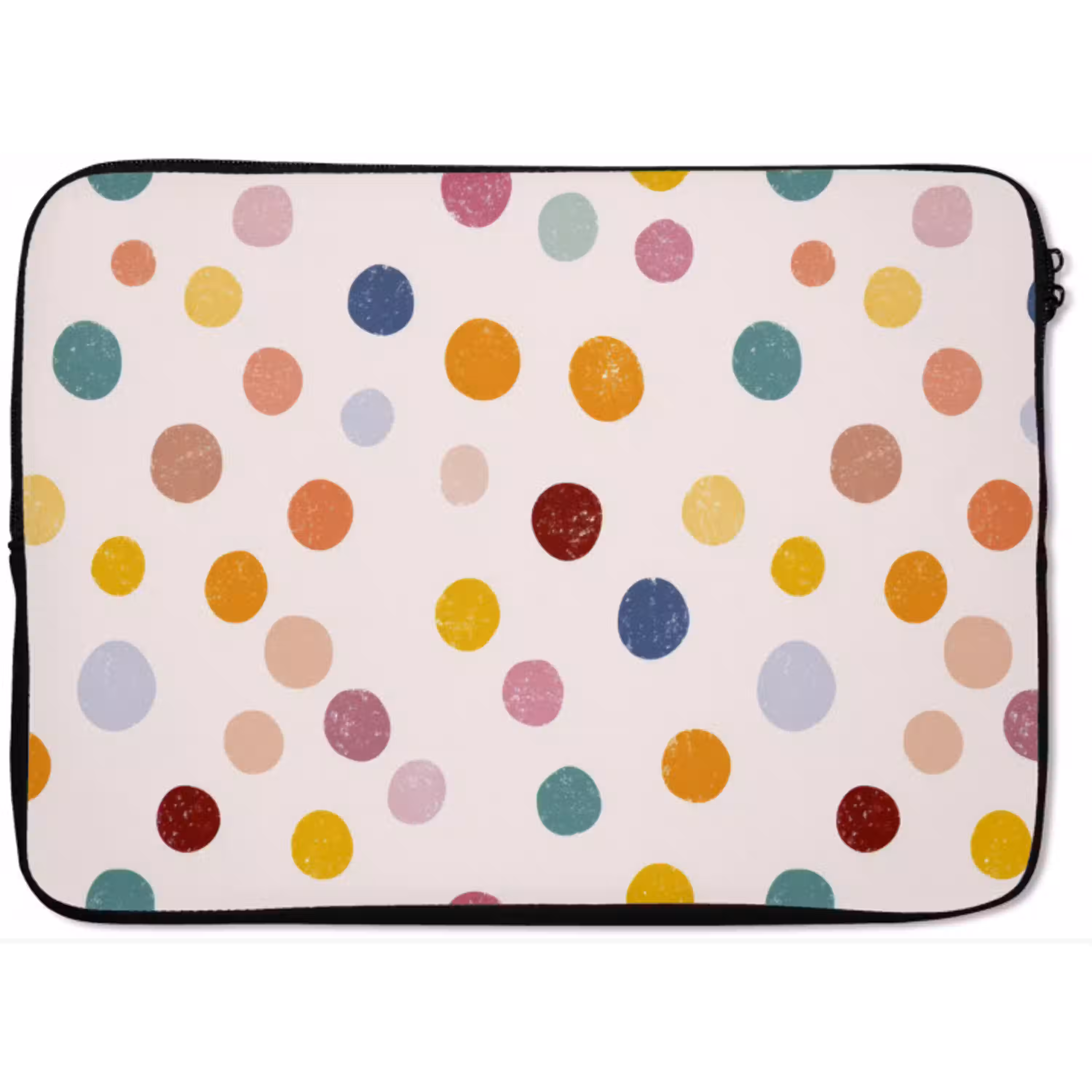 Stippen - Subtiel - Kleurrijk laptophoes neopreen klein 279 -zkaufland3dotto