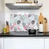 Bladeren - Tropical - Pastel - Jungle Inductie beschemer met haakjes klein -sfeer2