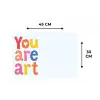You are art - Kleurrijk - Grafisch Placemat vinyl groot -specs