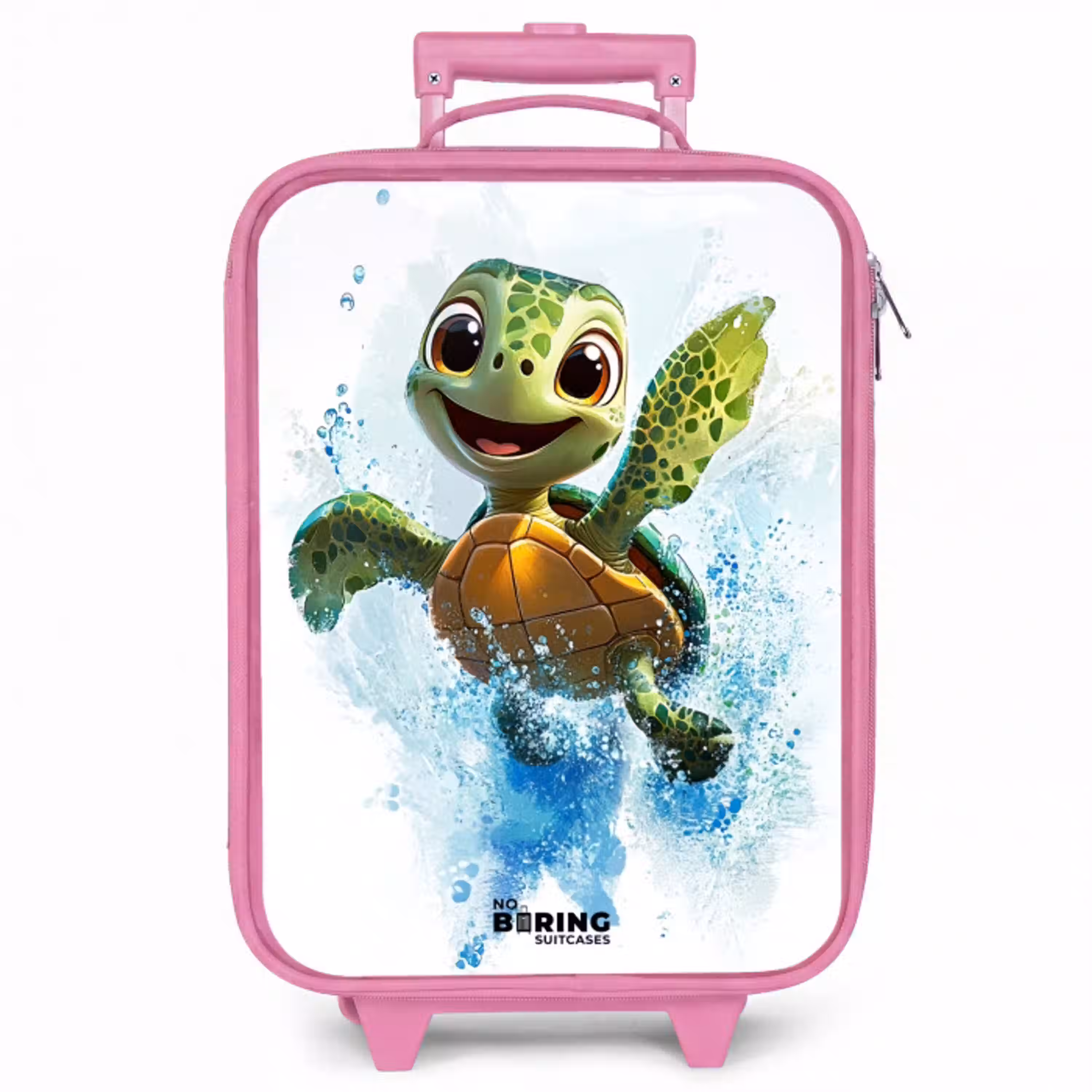 Schildpad - Water - Groen Kinderkoffer - Roze klein -zzz_website3d