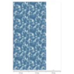 Varen - Botanisch - Patroon - Grijsblauw Behang Vinyl klein 1060 -USP_banen