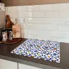 Patroon - Modern - Kleurrijk Inductie beschermer vinyl 3mm middel 274 -sfeer3