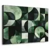 Abstract - Groen - Vormen Textielframe zwart klein -3d