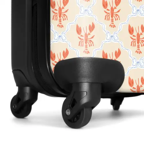 Kreeft illustratie oranje NBS - Handbagage koffer - Kinderen Unisex middel -wiel