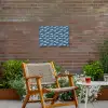 Klein - Oceaan - Golven - Blauw Tuinposter op houten frame 2 cm dik klein 845 -sfeer3