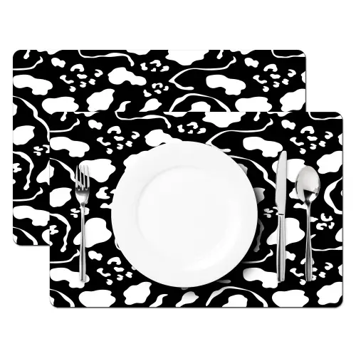 Wit - Zwart - Vormen - Patroon Placemat vinyl groot 368 -zzsfeer2_Kitchenyeah-website