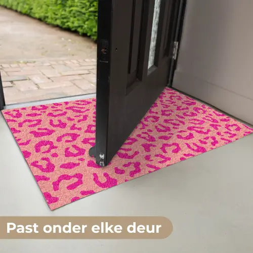 Panterprint - Roze - Dierenprint - Minimalistisch Deurmat klein -USP_NL
