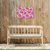 Bloemen - Patroon - Meerkleurig Tuinposter op houten frame 2 cm dik klein 845 -sfeer4