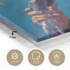 Zingende man - Glitterjas - Microfoon plexiglas 5mm klein -sfeer2