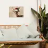 Kerst - Hert - Gewei - Rood tuinposter los doek klein -sfeer7