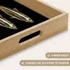 Vissen - Goud - Zwart Dienblad Rechthoek middel -USP_HandgreepNL