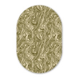 Abstract - Marmer - Groen Wandcirkel Ovaal Aluminium middel 839 -3d