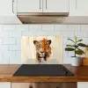Luipaard - Symmetrisch - Strepen keuken achterwand spatscherm klein -sfeer2