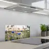 Zomeravond met Korenbloemen keuken achterwand spatscherm klein -3d_schuin