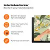 Glazen - Proosten - Bladeren - Groen Inductie beschermer vinyl 3mm klein -zzzzzzz-td-ups