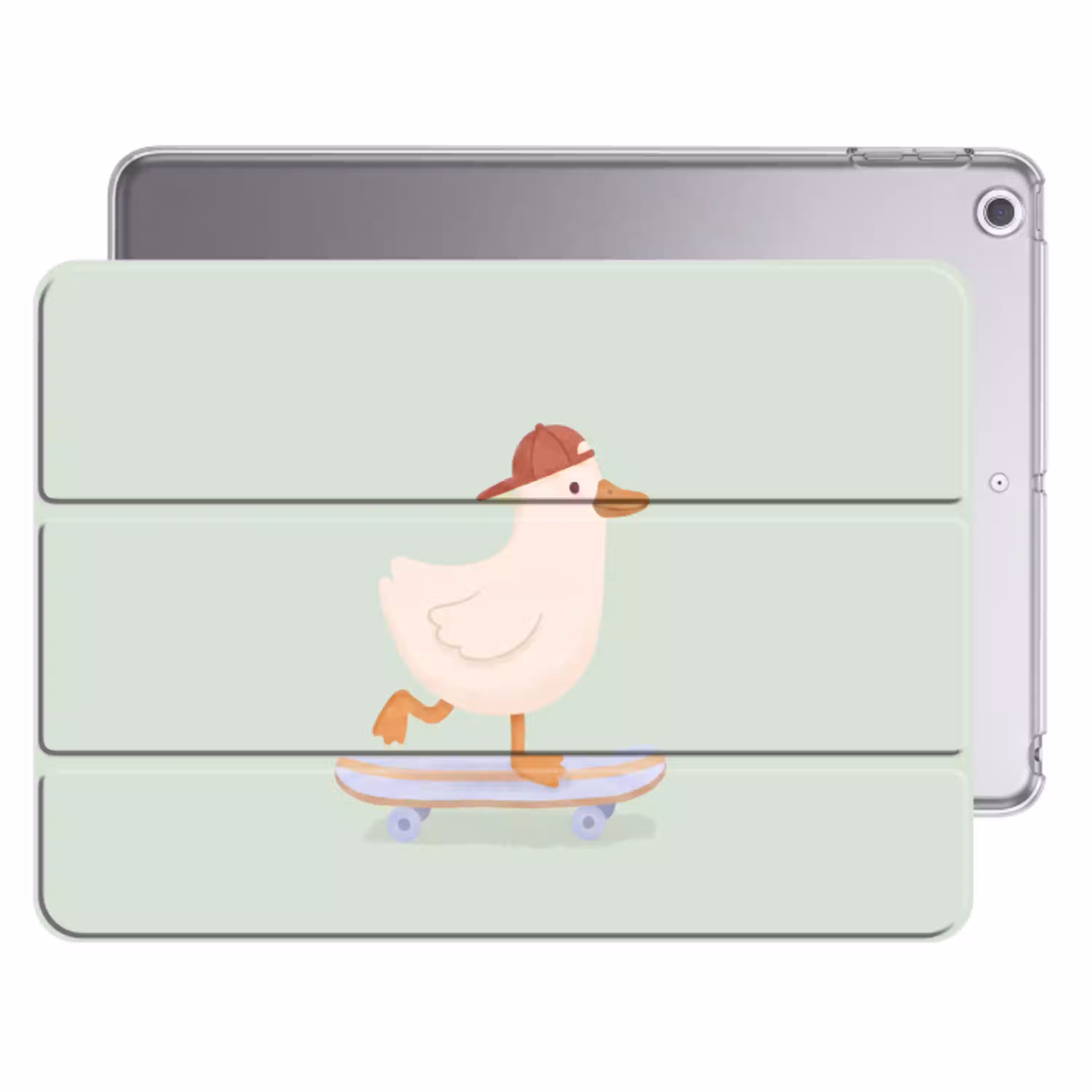 Vogel - Skateboard - Dieren - Cartoon - Speels Apple iPad 2017 middel -threedimensional_3d_global