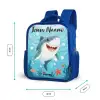 Haai - Water - Zee Kinderrugzak - Blauw middel -productfoto_formaten